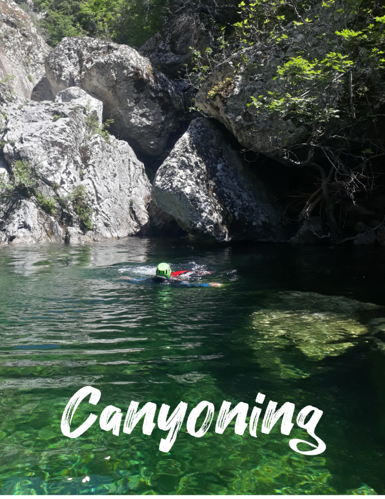 Canyon dans la rivière du Maillet avec Paidagogos
